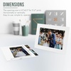 image:imageGolden State Art Pack Of 25 5X7 Paper Picture Frames With Easel Photo Frame Cards Diy Cardboard Black Silver LiningWhite
