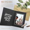 image:imageGolden State Art Pack of 100 4x6 Photo Folders Black with Gold Lining All Occasions  Cardboard Picture Frame Paper Photo Frame Cards GreetingsInvitation Cards Special Events Graduation Christmas WeddingBlack With Silver Lining