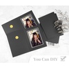 image:imageGolden State Art Pack of 100 4x6 Photo Folders Black with Gold Lining All Occasions  Cardboard Picture Frame Paper Photo Frame Cards GreetingsInvitation Cards Special Events Graduation Christmas WeddingBlack With Silver Lining