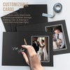 image:imageGolden State Art Pack of 100 4x6 Photo Folders Black with Gold Lining All Occasions  Cardboard Picture Frame Paper Photo Frame Cards GreetingsInvitation Cards Special Events Graduation Christmas WeddingBlack With Silver Lining