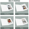 image:imageGolden State Art Pack of 100 4x6 Photo Folders Cardboard Picture Frame Paper Frame Cards GreetingsInvitation Special Events Graduation Christmas Wedding White with Black LiningWhiteBlack Lining