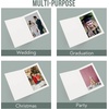 image:imageGolden State Art Pack of 100 4x6 Photo Folders Cardboard Picture Frame Paper Frame Cards GreetingsInvitation Special Events Graduation Christmas Wedding GreyWhite