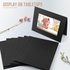 image:imageGolden State Art Pack of 100 4x6 Photo Folders Cardboard Picture Frame Paper Frame Cards GreetingsInvitation Special Events Graduation Christmas Wedding BlackBlack