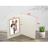 image:imageGolden State Art Pack of 100 4x6 Photo Folders Cardboard Picture Frame Paper Frame Cards GreetingsInvitation Special Events Graduation Christmas Wedding White with Black LiningIvoryBlack Lining