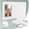 image:imageGolden State Art Pack of 100 4x6 Photo Folders Cardboard Picture Frame Paper Frame Cards GreetingsInvitation Special Events Graduation Christmas Wedding White with Black LiningWhiteBlack Lining