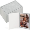 image:imageGolden State Art Pack of 100 4x6 Photo Folders Cardboard Picture Frame Paper Frame Cards GreetingsInvitation Special Events Graduation Christmas Wedding GreyGray