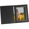 image:imageGolden State Art Pack of 100 5x7 Photo Folders Cardboard Picture Frame Paper Frame Cards GreetingsInvitation Special Events Graduation Christmas Black with Gold Lining