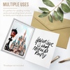 image:imageGolden State Art Pack of 100 5x7 Photo Folders Cardboard Picture Frame Paper Frame Cards GreetingsInvitation Special Events Graduation Christmas Wedding Grey