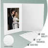 image:imageGolden State Art Pack of 100 5x7 Photo Folders Cardboard Picture Frame Paper Photo Frame Cards GreetingsInvitation Cards Special Events Graduation Christmas WeddingBlackWhite