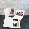image:imageGolden State Art Pack of 100 6x8 or 8x10 Photo Folders Cardboard Picture Frame Paper Frame Cards GreetingsInvitation Special Events Graduation Christmas WeddingWhiteIvory