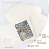 image:imageGolden State Art Pack of 100 6x8 or 8x10 Photo Folders Cardboard Picture Frame Paper Frame Cards GreetingsInvitation Special Events Graduation Christmas WeddingWhiteIvory