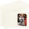 image:imageGolden State Art Pack of 100 6x8 or 8x10 Photo Folders Cardboard Picture Frame Paper Frame Cards GreetingsInvitation Special Events Graduation Christmas WeddingWhiteIvory