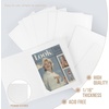image:imageGolden State Art Pack of 100 6x8 or 8x10 Photo Folders Cardboard Picture Frame Paper Frame Cards GreetingsInvitation Special Events Graduation Christmas WeddingWhiteWhite