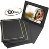 image:imageGolden State Art Pack of 100 6x8 or 8x10 Photo Folders Cardboard Picture Frame Paper Frame Cards GreetingsInvitation Special Events Graduation Christmas WeddingWhiteBlack