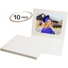 image:imageGolden State Art Pack of 100 6x8 or 8x10 Photo Folders Cardboard Picture Frame Paper Frame Cards GreetingsInvitation Special Events Graduation Christmas WeddingWhiteIvory