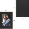 image:imageGolden State Art Pack of 25 4X6 Paper Picture Frames with Easel Photo Frame Cards DIY Cardboard Black Gold LiningBlack