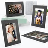 image:imageGolden State Art Pack of 25 4X6 Paper Picture Frames with Easel Photo Frame Cards DIY Cardboard Black Gold LiningBlack