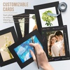 image:imageGolden State Art Pack of 25 4X6 Paper Picture Frames with Easel Photo Frame Cards DIY Cardboard Black Gold LiningBlack