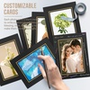 image:imageGolden State Art Pack of 25 4X6 Paper Picture Frames with Easel Photo Frame Cards DIY Cardboard Black Gold LiningBlackGold Lining