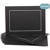 image:imageGolden State Art Pack of 25 4X6 Paper Picture Frames with Easel Photo Frame Cards DIY Cardboard Black Gold LiningBlackSilver Lining