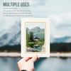 image:imageGolden State Art Pack of 25 4X6 Paper Picture Frames with Easel Photo Frame Cards DIY Cardboard Black Gold LiningIvoryGold Lining