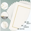 image:imageGolden State Art Pack of 25 4X6 Paper Picture Frames with Easel Photo Frame Cards DIY Cardboard Black Gold LiningIvoryGold Lining