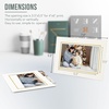 image:imageGolden State Art Pack of 25 4X6 Paper Picture Frames with Easel Photo Frame Cards DIY Cardboard Black Gold LiningIvoryGold Lining