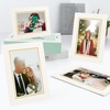 image:imageGolden State Art Pack of 25 4X6 Paper Picture Frames with Easel Photo Frame Cards DIY Cardboard Black Gold LiningIvoryGold Lining