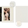 image:imageGolden State Art Pack of 25 4X6 Paper Picture Frames with Easel Photo Frame Cards DIY Cardboard Black Gold LiningIvoryGold Lining