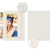 image:imageGolden State Art Pack of 25 4X6 Paper Picture Frames with Easel Photo Frame Cards DIY Cardboard Black Gold LiningIvoryGold Lining