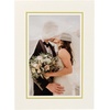 image:imageGolden State Art Pack of 25 4X6 Paper Picture Frames with Easel Photo Frame Cards DIY Cardboard Black Gold LiningIvoryGold Lining