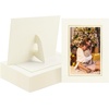 image:imageGolden State Art Pack of 25 4X6 Paper Picture Frames with Easel Photo Frame Cards DIY Cardboard Black Gold LiningIvoryGold Lining