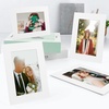image:imageGolden State Art Pack of 25 4X6 Paper Picture Frames with Easel Photo Frame Cards DIY Cardboard Black Gold LiningWhite