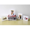 image:imageGolden State Art Pack of 25 4X6 Paper Picture Frames with Easel Photo Frame Cards DIY Cardboard Black Gold LiningWhite