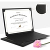 image:imageGolden State Art Pack of 25 85X11 Photo Folders Cardboard Picture Frame Paper Frame Cards Special for Certificate Document Holders Diploma Award HoldersBlack with Gold LiningBlack with gold lining