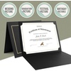 image:imageGolden State Art Pack of 25 85X11 Photo Folders Cardboard Picture Frame Paper Frame Cards Special for Certificate Document Holders Diploma Award HoldersBlack with Gold LiningBlack with gold lining