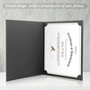 image:imageGolden State Art Pack of 25 85X11 Photo Folders Cardboard Picture Frame Paper Frame Cards Special for Certificate Document Holders Diploma Award HoldersBlack with Gold LiningBlack with gold lining
