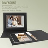 image:imageGolden State Art Pack of 50 5x7 Photo Folders Cardboard Picture Frame Paper Frame Cards GreetingsInvitation Special Events Graduation Christmas Wedding Black with Silver LiningBlackSilver Lining
