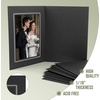 image:imageGolden State Art Pack of 50 5x7 Photo Folders Cardboard Picture Frame Paper Frame Cards GreetingsInvitation Special Events Graduation Christmas Wedding Black with Silver LiningBlackSilver Lining