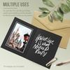 image:imageGolden State Art Pack of 50 5x7 Photo Folders Cardboard Picture Frame Paper Frame Cards GreetingsInvitation Special Events Graduation Christmas Wedding Black with Silver LiningBlackSilver Lining