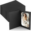 image:imageGolden State Art Pack of 50 Photo Folders for 4x6 or 5x7 Pictures  AcidFree CardboardPaper Frames Great Portraits Special Events Graduations WeddingsBlack with Gold LiningBlack