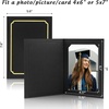image:imageGolden State Art Pack of 50 Photo Folders for 4x6 or 5x7 Pictures  AcidFree CardboardPaper Frames Great Portraits Special Events Graduations WeddingsBlack with Gold LiningBlack With Gold Lining