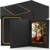 image:imageGolden State Art Pack of 50 Photo Folders for 4x6 or 5x7 Pictures  AcidFree CardboardPaper Frames Great Portraits Special Events Graduations WeddingsBlack with Gold LiningBlack With Gold Lining