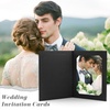 image:imageGolden State Art Pack of 50 Photo Folders for 4x6 or 5x7 Pictures  AcidFree CardboardPaper Frames Great Portraits Special Events Graduations WeddingsBlack with Gold LiningBlack