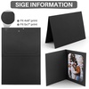 image:imageGolden State Art Pack of 50 Photo Folders for 4x6 or 5x7 Pictures  AcidFree CardboardPaper Frames Great Portraits Special Events Graduations WeddingsBlack with Gold LiningBlack