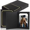 image:imageGolden State Art Pack of 50 Photo Folders for 4x6 or 5x7 Pictures  AcidFree CardboardPaper Frames Great Portraits Special Events Graduations WeddingsBlack with Gold LiningBlack With Gold Lining