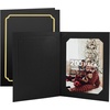 image:imageGolden State Art Pack of 50 Photo Folders for 4x6 or 5x7 Pictures  AcidFree CardboardPaper Frames Great Portraits Special Events Graduations WeddingsBlack with Gold LiningBlack With Gold Lining