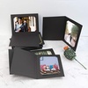 image:imageGolden State Art Pack of 50 Photo Folders for 4x6 or 5x7 Pictures  AcidFree CardboardPaper Frames Great Portraits Special Events Graduations WeddingsBlack with Gold LiningBlack With Gold Lining