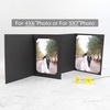 image:imageGolden State Art Pack of 50 Photo Folders for 4x6 or 5x7 Pictures  AcidFree CardboardPaper Frames Great Portraits Special Events Graduations WeddingsBlack with Gold LiningBlack With Gold Lining