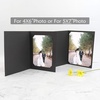 image:imageGolden State Art Pack of 50 Photo Folders for 4x6 or 5x7 Pictures  AcidFree CardboardPaper Frames Great Portraits Special Events Graduations WeddingsBlack with Gold LiningBlack With Gold Lining